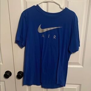 Nike Royal Blue Tee with Metallic Logo